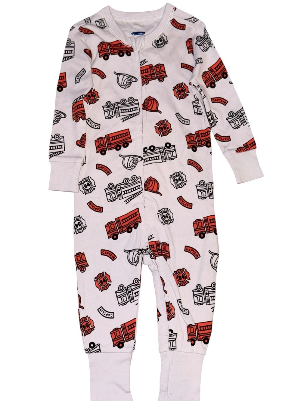 Unisex 2-Way-Zip Printed Pajama One-Piece for Toddler